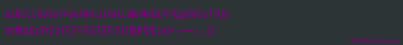 Шрифт MartiensoMedium – фиолетовые шрифты на чёрном фоне