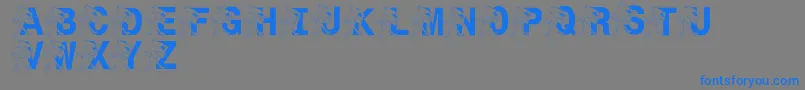 LmsSt.JoesJayhawk Font – Blue Fonts on Gray Background