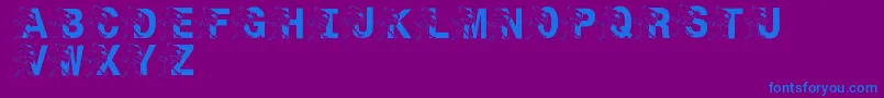 LmsSt.JoesJayhawk Font – Blue Fonts on Purple Background