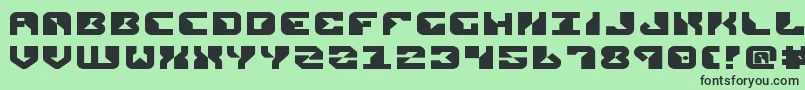 ReplicantExpanded Font – Black Fonts on Green Background