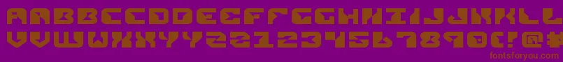 ReplicantExpanded Font – Brown Fonts on Purple Background