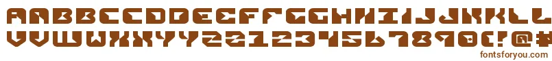 ReplicantExpanded-fontti – ruskeat fontit valkoisella taustalla