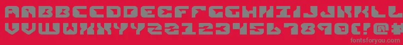 ReplicantExpanded Font – Gray Fonts on Red Background