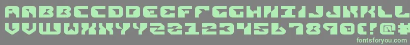 ReplicantExpanded Font – Green Fonts on Gray Background