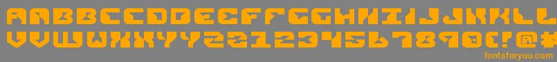 ReplicantExpanded Font – Orange Fonts on Gray Background