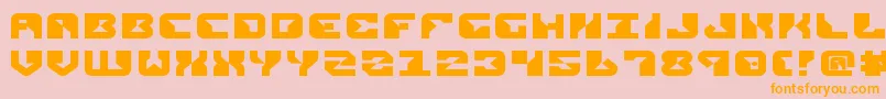 ReplicantExpanded Font – Orange Fonts on Pink Background