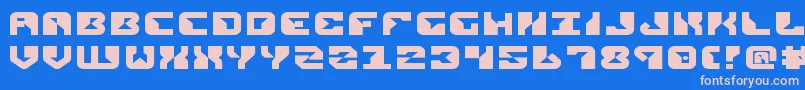 ReplicantExpanded Font – Pink Fonts on Blue Background