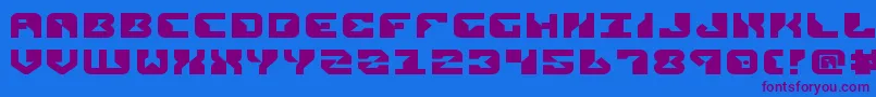 ReplicantExpanded Font – Purple Fonts on Blue Background