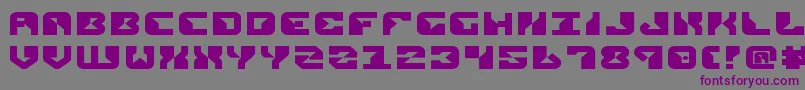 Шрифт ReplicantExpanded – фиолетовые шрифты на сером фоне