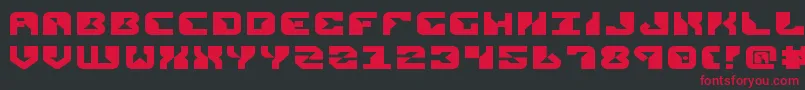 ReplicantExpanded Font – Red Fonts on Black Background
