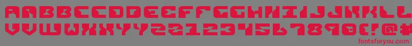 ReplicantExpanded Font – Red Fonts on Gray Background