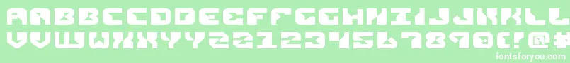 ReplicantExpanded Font – White Fonts on Green Background