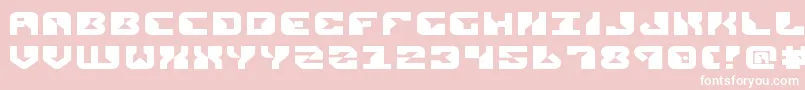 ReplicantExpanded Font – White Fonts on Pink Background