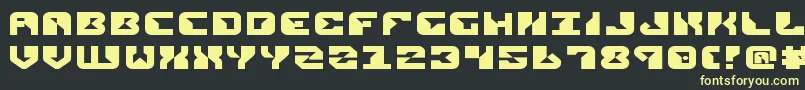 ReplicantExpanded Font – Yellow Fonts on Black Background