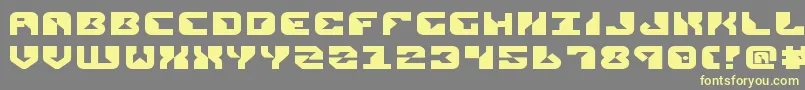 ReplicantExpanded Font – Yellow Fonts on Gray Background