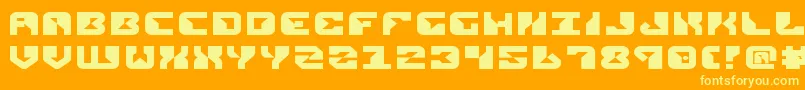 ReplicantExpanded Font – Yellow Fonts on Orange Background