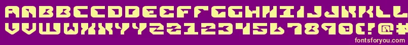 ReplicantExpanded Font – Yellow Fonts on Purple Background