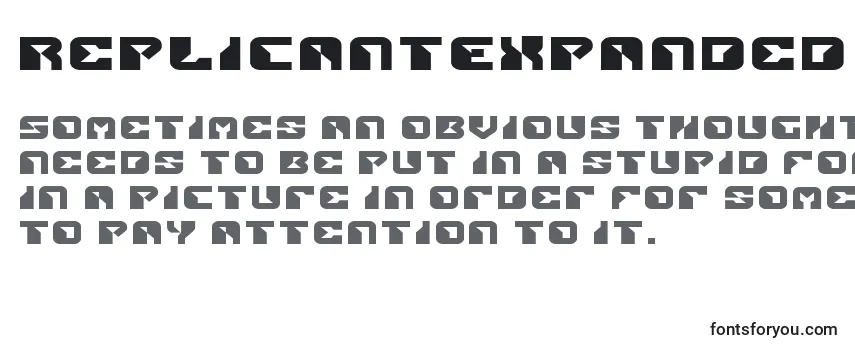 ReplicantExpanded Font