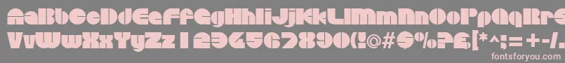 DiscothequeRegular Font – Pink Fonts on Gray Background