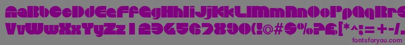 DiscothequeRegular Font – Purple Fonts on Gray Background