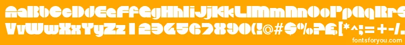 Подробнее о шрифте DiscothequeRegular Шрифт DiscothequeRegular – белые шрифты на оранжевом фоне