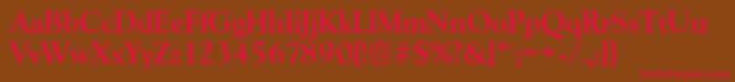 GoudyserialBold Font – Red Fonts on Brown Background