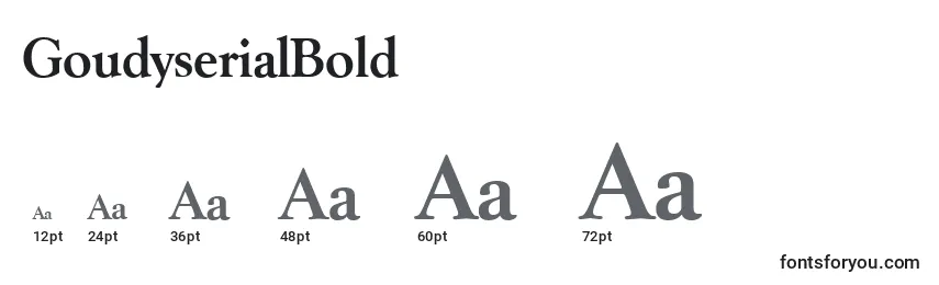 GoudyserialBold Font Sizes