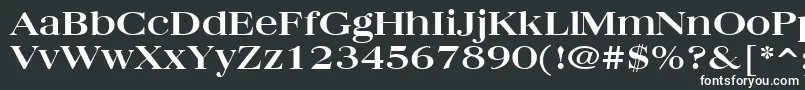 Quantasbroad Font – White Fonts on Black Background