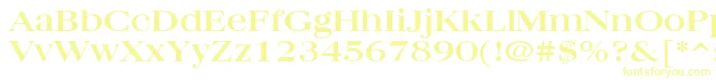 Police Quantasbroad – polices jaunes sur fond blanc