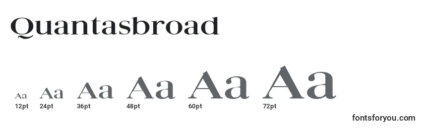 Quantasbroad Font Sizes