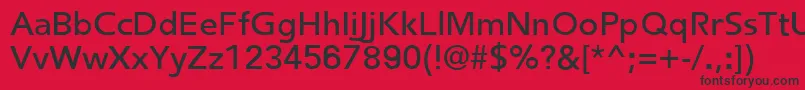 FredericRegular Font – Black Fonts on Red Background