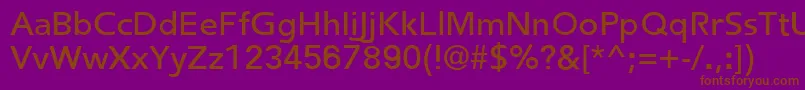 FredericRegular Font – Brown Fonts on Purple Background