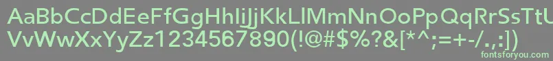 FredericRegular Font – Green Fonts on Gray Background