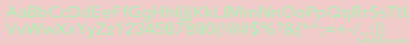 FredericRegular Font – Green Fonts on Pink Background