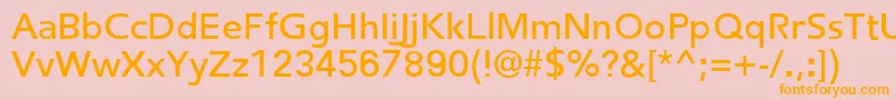 FredericRegular Font – Orange Fonts on Pink Background
