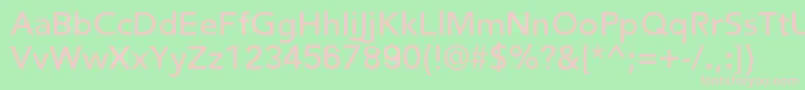 FredericRegular Font – Pink Fonts on Green Background