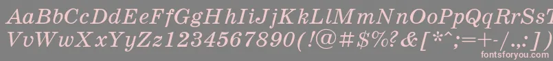 Schoolb6 Font – Pink Fonts on Gray Background