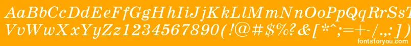 Schoolb6 Font – White Fonts on Orange Background