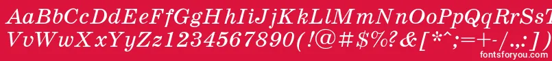 Schoolb6 Font – White Fonts on Red Background