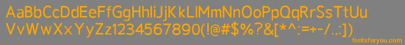 GeldersansDemibold Font – Orange Fonts on Gray Background