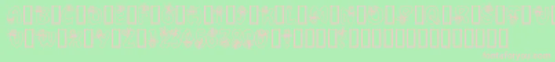 AlphaRemember Font – Pink Fonts on Green Background