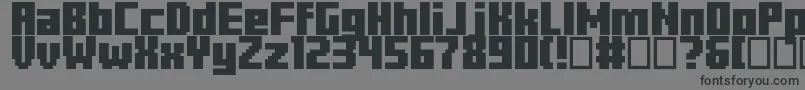 Шрифт Minercraftory – чёрные шрифты на сером фоне