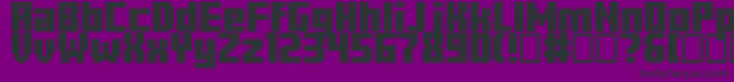 Шрифт Minercraftory – чёрные шрифты на фиолетовом фоне