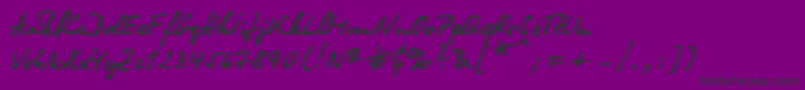 Olgac Font – Black Fonts on Purple Background