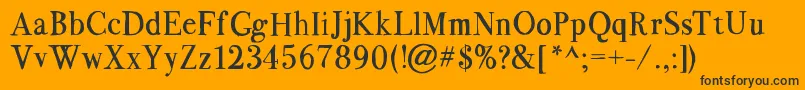 Bodoflo1.2FreeForPersonalUseOnly Font – Black Fonts on Orange Background