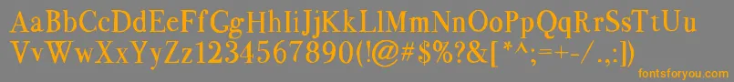 Bodoflo1.2FreeForPersonalUseOnly Font – Orange Fonts on Gray Background
