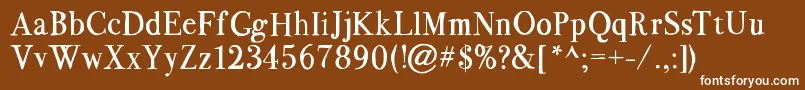 Bodoflo1.2FreeForPersonalUseOnly Font – White Fonts on Brown Background
