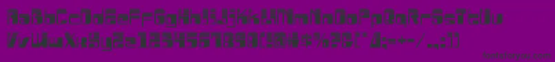 Drosselmeyerhalf Font – Black Fonts on Purple Background