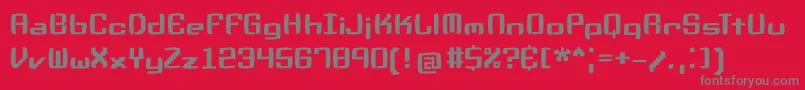 Pixelnonsens Font – Gray Fonts on Red Background