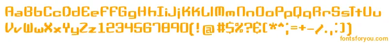 Pixelnonsens Font – Orange Fonts on White Background